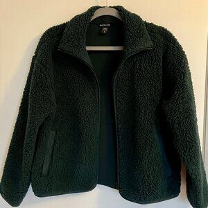 Athleta In The Clouds Sherpa Jacket Pine Green S